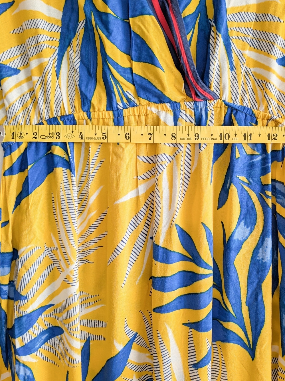 Flying Tomato Yellow And Red Tropical Resortwear Beach Kimono Maxi Dress Large - Picture 5 of 6